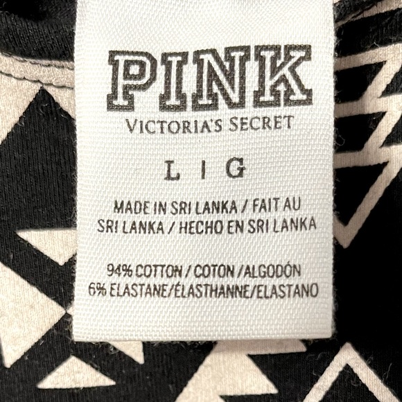 Victoria’s Secret PINK Aztec Crop Top Black/White. - Picture 2 of 4